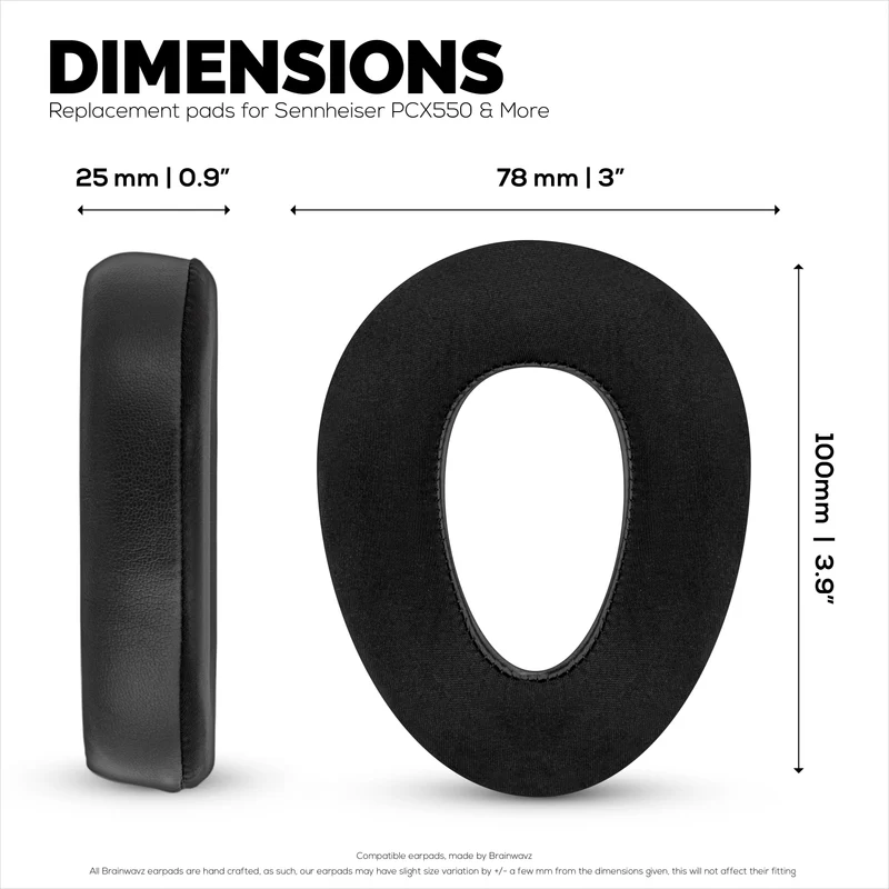 Mga Hybrid Earpad para sa Sennheiser PXC480, PXC550, PXC 550-II, MB660 UC at MB 660 MC Headphones. Mga Cooling Gel Gaming Cushions na Makapal na Memory Foam