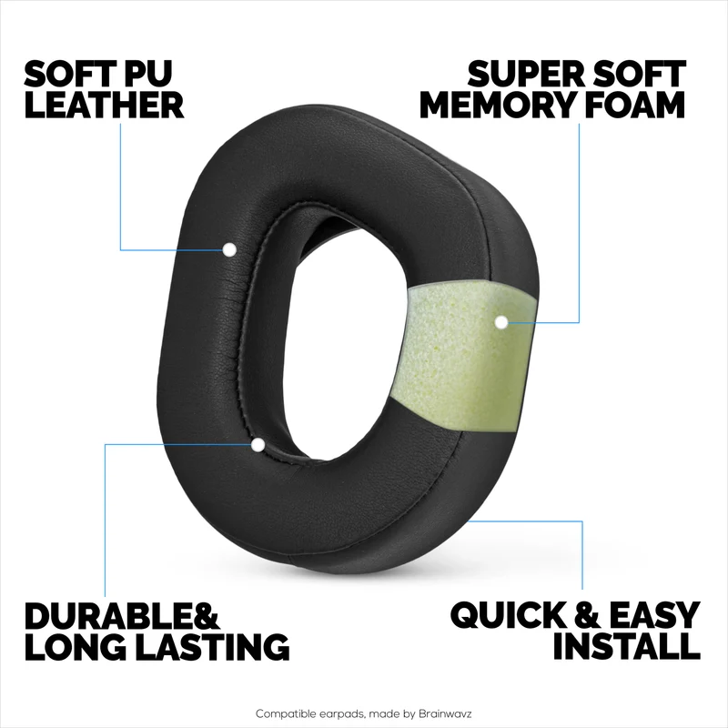 Cuscinetti auricolari di ricambio per cuffie wireless TurtleBeach Stealth 700 Gen 2 e Stealth 700 Gen 2 MAX. Morbida pelle PU con memory foam di alta qualità.