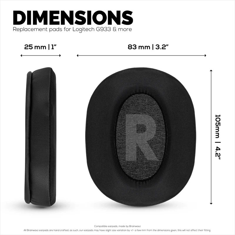 Cuscinetti auricolari ibridi per cuffie Logitech G Pro, G Pro X, G Pro X 2 e G Pro X SE. Cuscinetti da gioco in gel rinfrescante con tessuto super morbido e memory foam spesso.