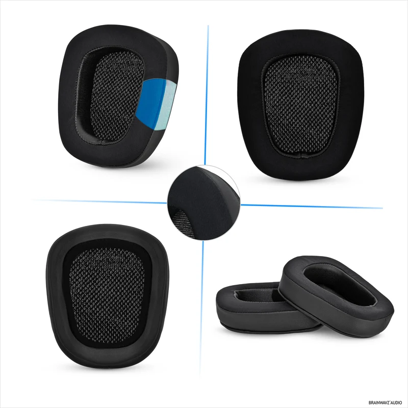 Cuscinetti auricolari ibridi per cuffie Logitech G933 G35 G930 G933S G935 G633 G633S G635 G533 G430 G431 G432 G433 e altro. Cuscinetti da gioco con gel rinfrescante