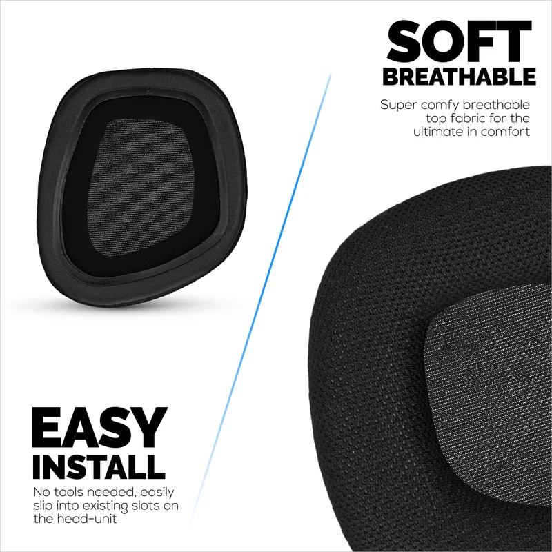 Mga Earpad na gawa sa Mesh Fabric para sa Corsair Void RGB Elite Wireless, RGB Elite USB, Elite Surround Headsets, Breathable Mesh Fabric at High-Grade Memory Foam