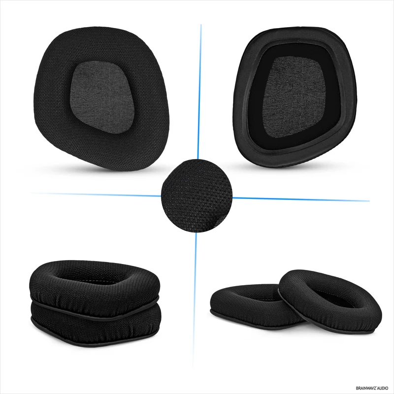 Mga Earpad na gawa sa Mesh Fabric para sa Corsair Void RGB Elite Wireless, RGB Elite USB, Elite Surround Headsets, Breathable Mesh Fabric at High-Grade Memory Foam