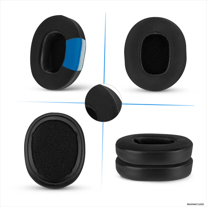 Cuscinetti auricolari ibridi per Skullcandy Crusher Wireless, Hesh 3/ANC/EVO, Venue ANC e altri. Cuscinetti da gioco in gel rinfrescante con tessuto super morbido e memory foam spesso.