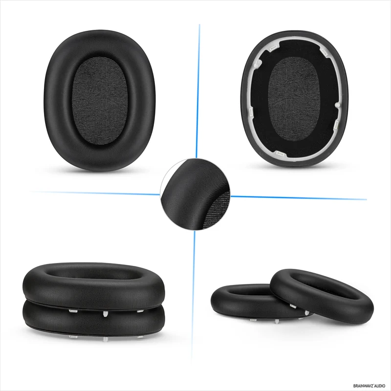 Cuscinetti auricolari di ricambio per cuffie Sony WH-1000XM6 - Cuscinetti in morbida pelle sintetica PU - East Install