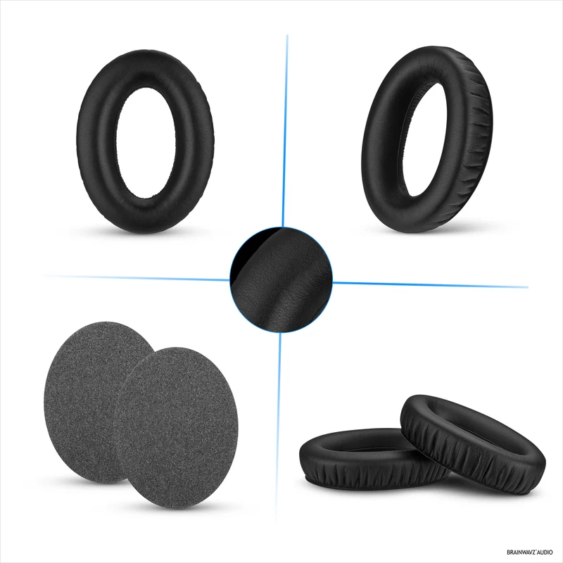 Mga Pamalit na Earpad para sa Sennheiser HD600, HD650, HD660S, HD525, HD535, HD545, at Massdrop HD58X, HD6XX Headphones - Malambot na PU Protein Leather Cushions na may Malambot na Foam