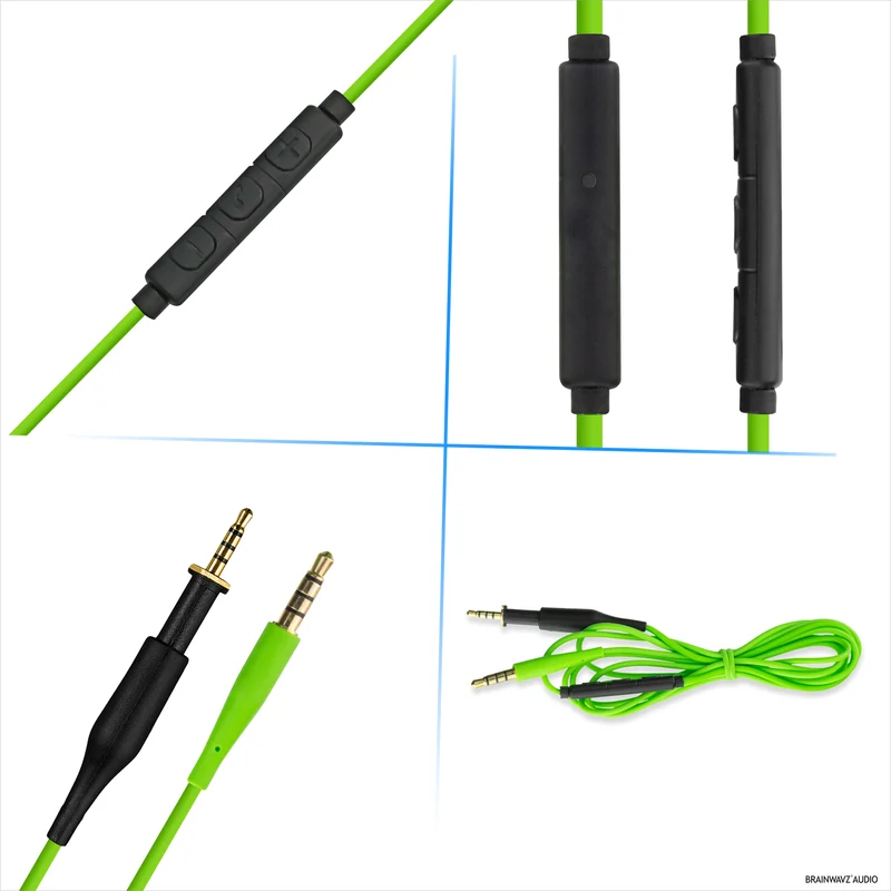 Kapalit na Audio Cable na Tugma sa AKG K430 K450 K451 K452 K480 at Q460 – In-Line Remote