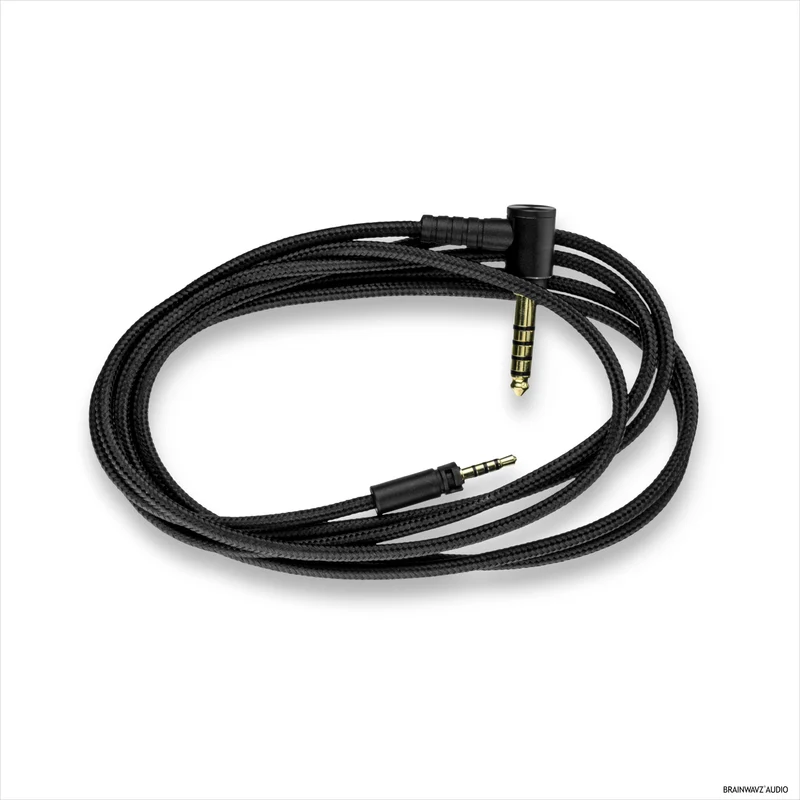 Balanseng Audio Cable na Compatible sa Sennheiser Momentum Headphones – 2.5mm Twist-Lock to 4.4mm TRRRS Balanced Gold-Plated Jacks