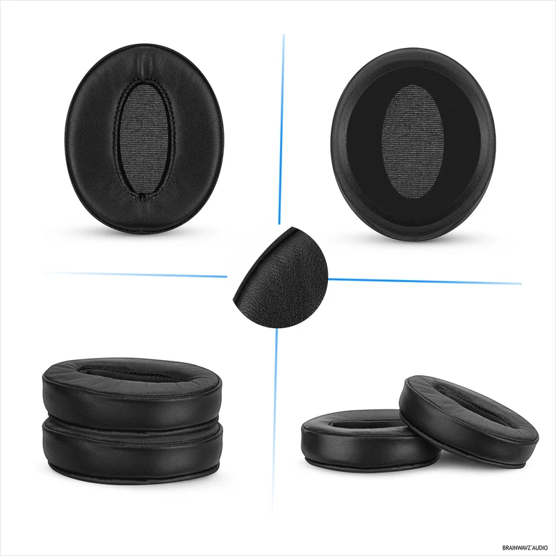 Mga Pamalit na Earpad para sa Sennheiser HD4.50BT HD4.50BTNC HD450BT HD4.50SE HD4.40BT HD4.30G HD4.20S HD458BT HD450 HD400S HD 350BT. Malambot na Tunay na Katad + Memory Foam