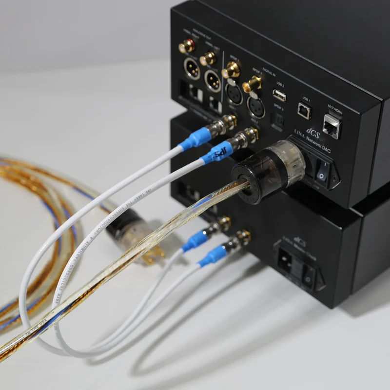 Set di cavi doppio clock e cavo di alimentazione CA JPS Labs dCS Lina