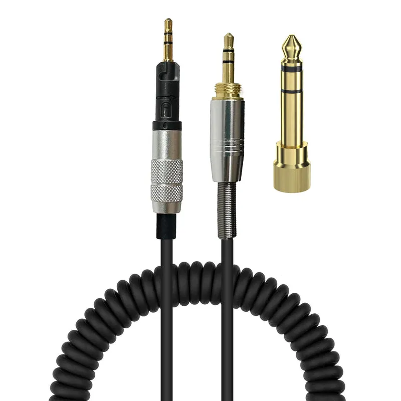 Kapalit na Coiled Cable para sa Audio Technica ATH-M50X, ATH-M40X at ATH-M70X Headphones, May ¼” (6.35mm) Audio Adapter - 5M / 16FT