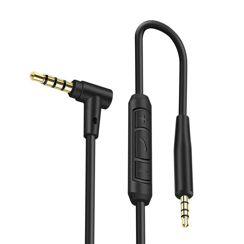 Kapalit na Audio Cable para sa BOSE NC700 QC25 QC35 QC45 Headphones na may in-line na Mic at Remote Control, 1.5mt / 59”