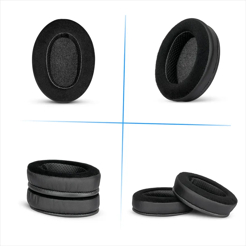Cuscinetti spessi ibridi per cuffie Sennheiser HD600, HD650, HD660S, HD525, HD535, HD545 e Massdrop HD58X, HD6XX - Memory Foam con materiale ibrido in velluto e pelle PU