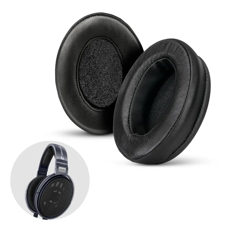 Sheepskin Earpads para sa Sennheiser HD600, HD650, HD660S, HD525, HD535, HD545, at Massdrop HD58X, HD6XX Headphones - Memory Foam na may Soft Sheepskin Leather
