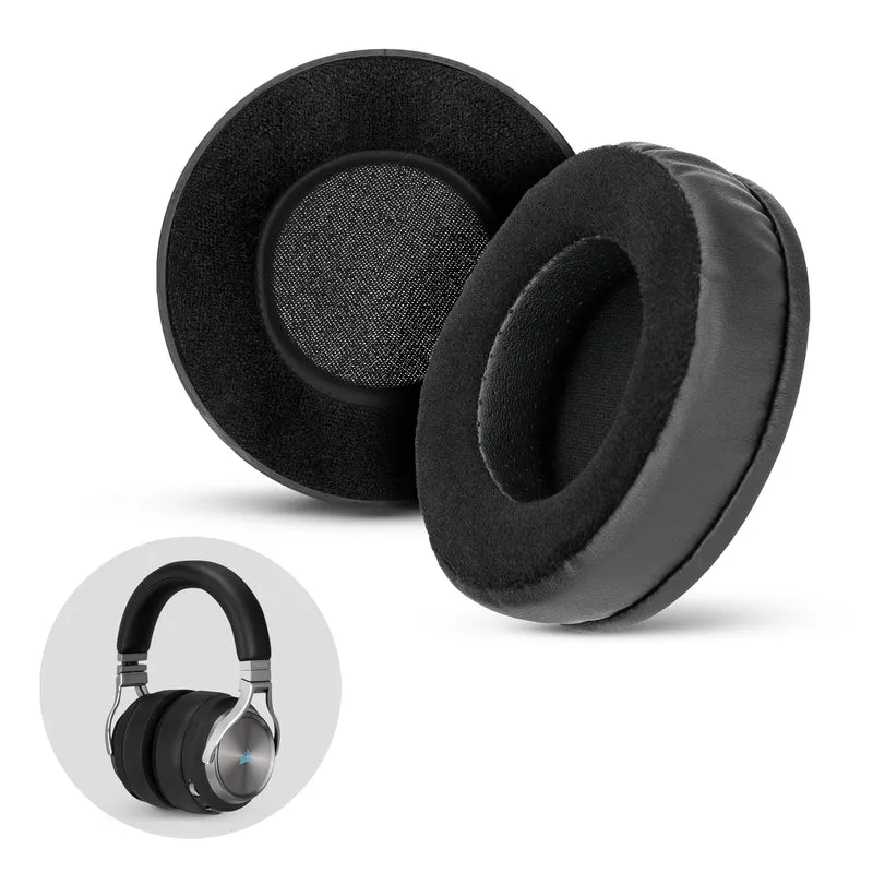Hybrid Thick Earpads para sa Corsair Virtuoso RGB Headset (Wireless/XT/SE) - Memory Foam na may Velor at PU Leather Hybrid Material