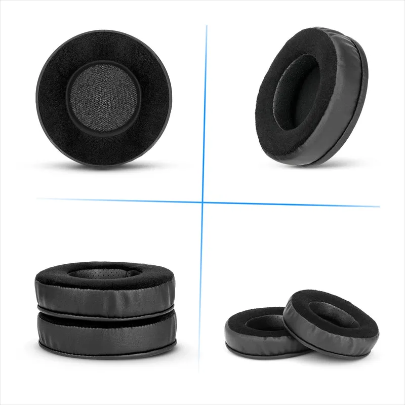 Cuscinetti spessi ibridi per cuffie Corsair Virtuoso RGB (wireless/XT/SE) - Memory Foam con materiale ibrido in velluto e pelle PU