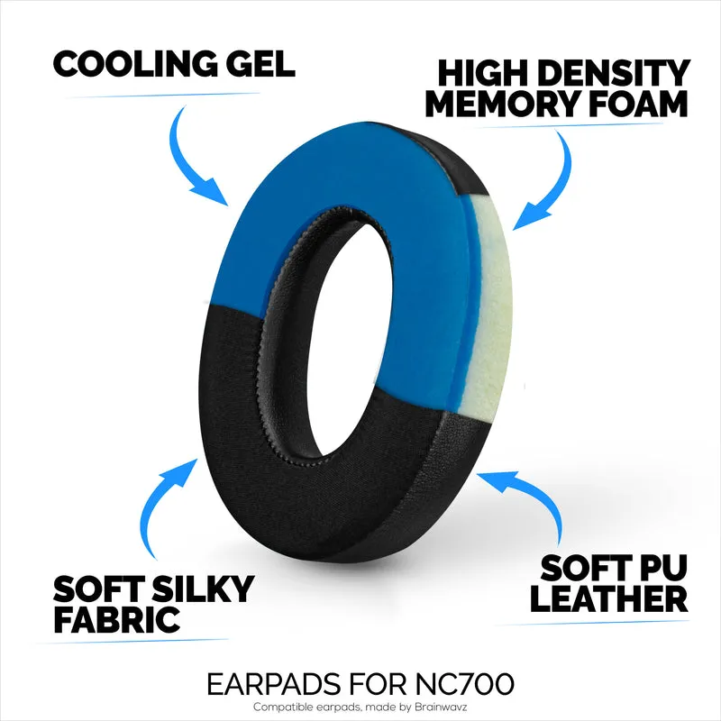 Bose NC700 Hybrid Replacement Earpads na may Gel, Memory Foam, Breathable Fabrics at Soft PU Leather