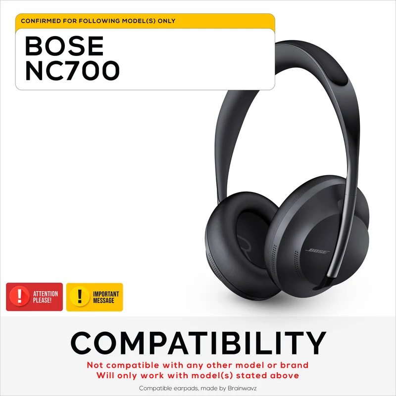 Cuscinetti di ricambio ibridi Bose NC700 con gel, memory foam, tessuti traspiranti e morbida pelle PU