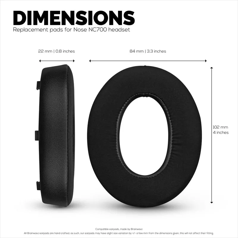 Bose NC700 Hybrid Replacement Earpads na may Gel, Memory Foam, Breathable Fabrics at Soft PU Leather