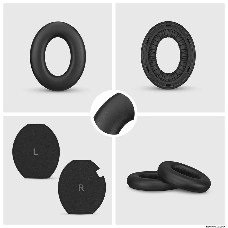 Cuscinetti di ricambio per cuffie wireless Sennheiser Momentum 4 con morbida pelle PU e memory foam