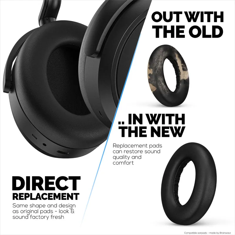 Cuscinetti di ricambio per cuffie wireless Sennheiser Momentum 4 con morbida pelle PU e memory foam