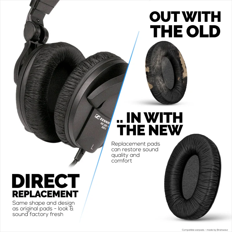 Mga Kapalit na Earpad para sa Sennheiser HD280 PRO, HD280 SILVER, HD281, HMD280 PRO, HMD281, HMD280-XQ Headphones