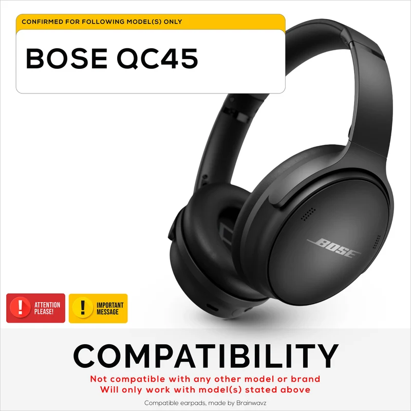 Cuscinetti auricolari premium di ricambio Bose QC45