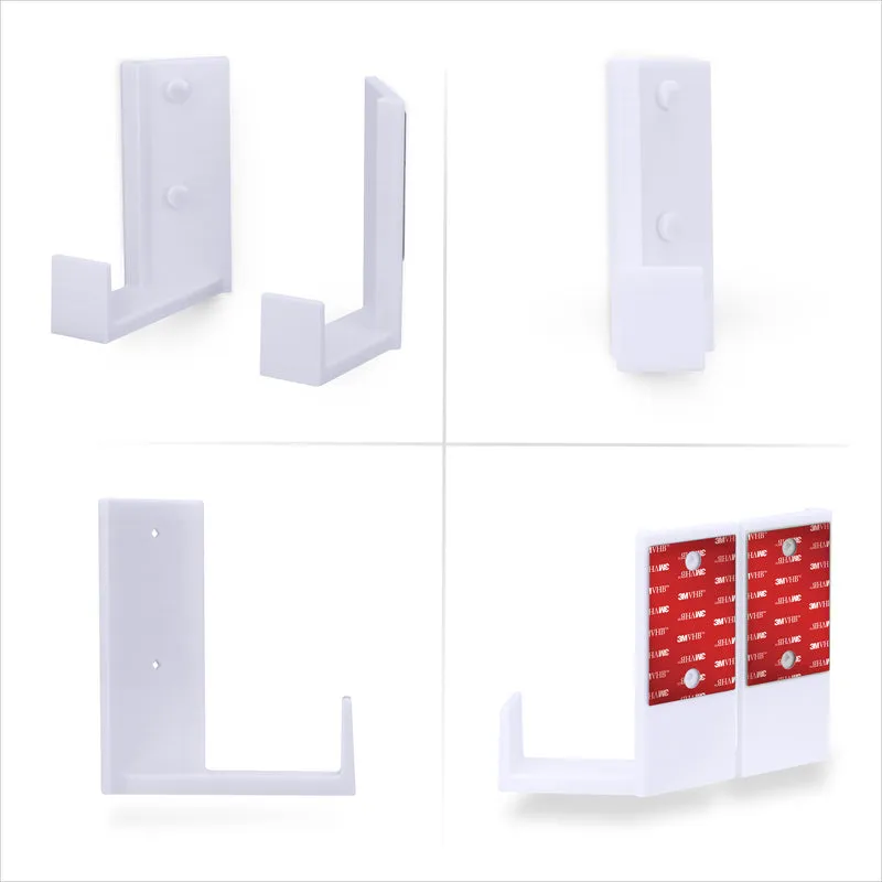 Portacavi angolare da 2.5" e supporto per montaggio a parete del router, adesivo e avvitabile, per switch di rete, modem, Wi-Fi Mesh, Apple TV, fotocamere, altoparlanti e altro, dispositivi fino a 2.5"/63 mm di spessore
