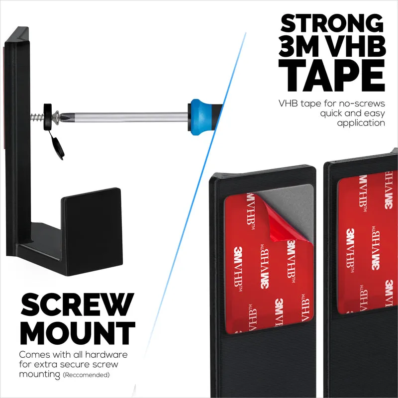 1.5" Corner Cable at Router Wall Mount Holder, Adhesive at Screw-In, para sa mga Router, Network Switch, Modem, Mesh Wifi, Apple TV, Mga Camera, Speaker at Higit Pa