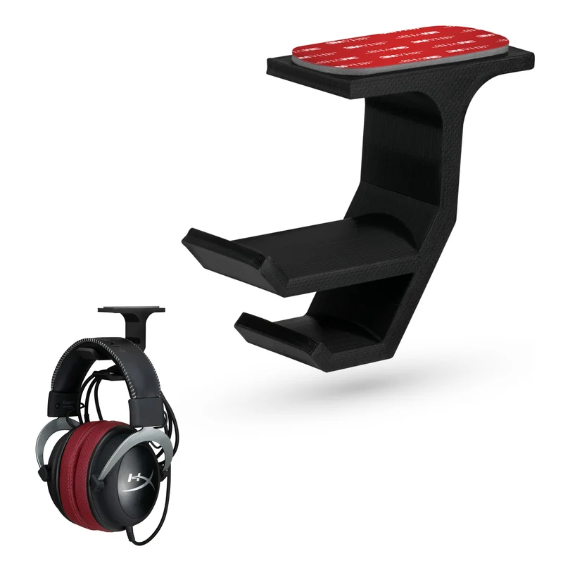 Koti - Under Desk Headphone Hanger Holder na May Cable Storage