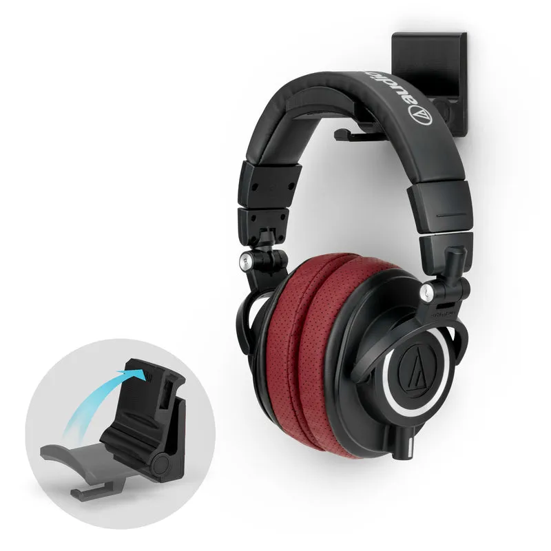Hinge - Naka-fold na Naka-fold sa Wall Mounted Headphone Hanger Holder Stand