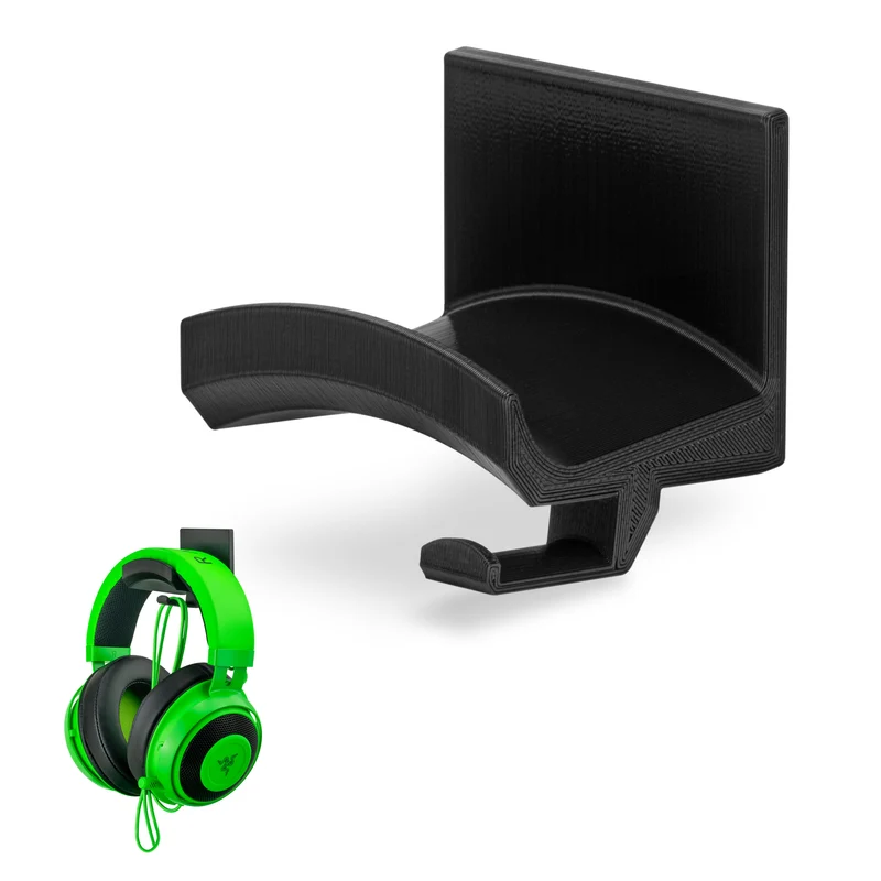 Ultra-C: Headphone Hanger Stand na may Cable Hook