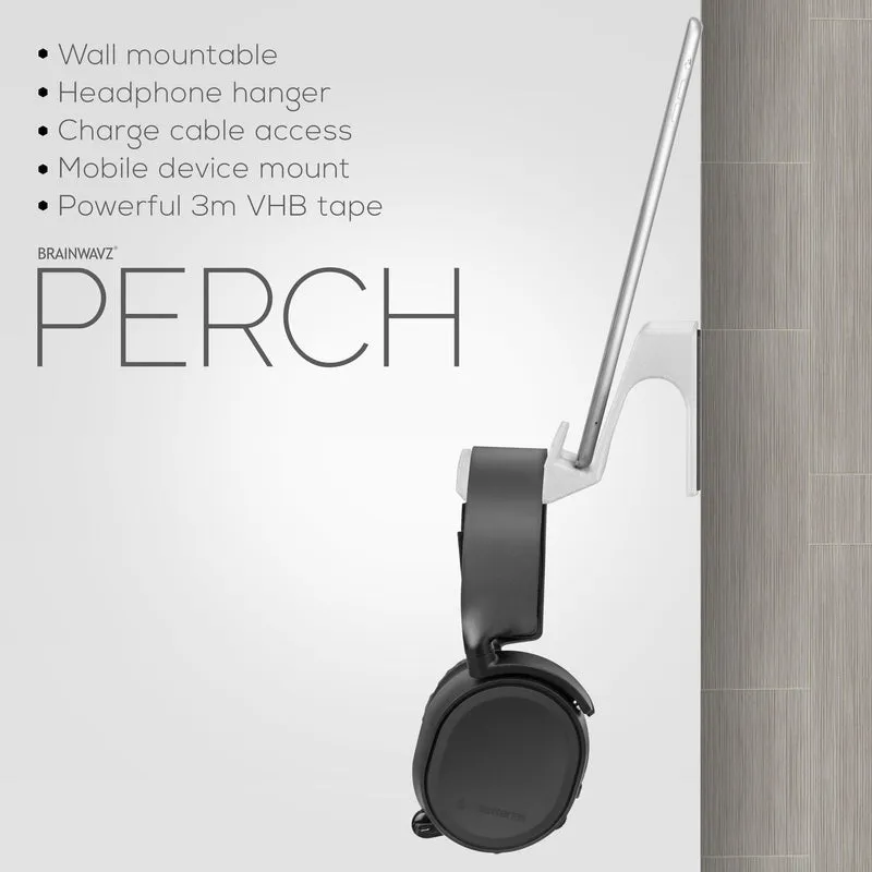 The Perch - Supporto per tablet/telefono e gancio per cuffie - iPhone, iPad e la maggior parte dei dispositivi Android