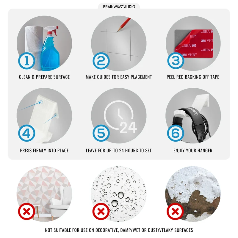Ang Talon - Hanger ng Headphone sa Wall Mount