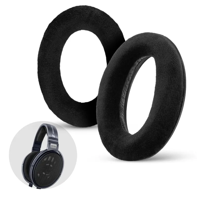 Mga Kapalit na Earpad para sa Sennheiser HD600, HD650, HD660S, HD525, HD535, HD545, at Massdrop HD58X, HD6XX Headphone - Soft Velour Cushions Para sa Labis na Kaginhawahan
