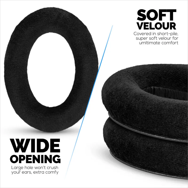 Cuscinetti di ricambio per cuffie Sennheiser HD600, HD650, HD660S, HD525, HD535, HD545 e Massdrop HD58X, HD6XX - Morbidi cuscini in velluto per un comfort extra