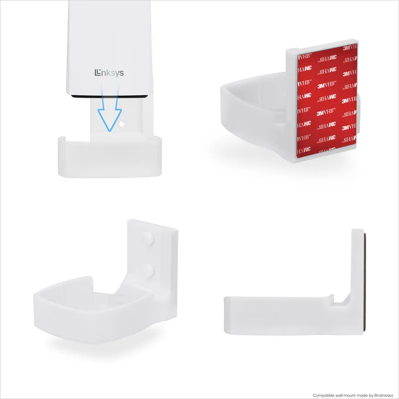 Wall Mount Para sa Linksys Atlas 6 / Atlas Pro 6 WiFi Router, Madaling I-install ang Holder Bracket, Bawasan ang Interference at Clutter