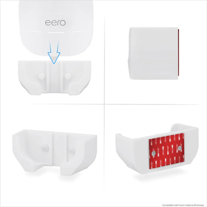 Supporto a parete compatibile con i router WiFi Mesh EERO Pro 6 e EERO Pro 6E, riduce le interferenze e il disordine