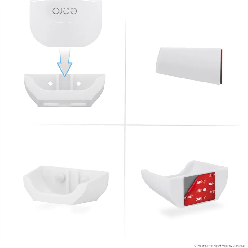 Screwless Wall Mount Para sa EERO 6 Plus Mesh Wifi Router (GUMAGANA LANG SA 6 PLUS), Malakas na VHB Adhesive, Madaling I-install, Bawasan ang Interference at Palakihin ang Saklaw, Dumikit at Screw-in Mounting