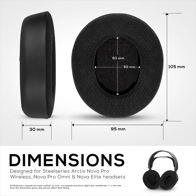 Cuscinetti auricolari Steelseries Arctis Nova Pro Wireless, Omni ed Elite: gel ibrido e memory foam per maggiore spessore, durata e isolamento acustico.