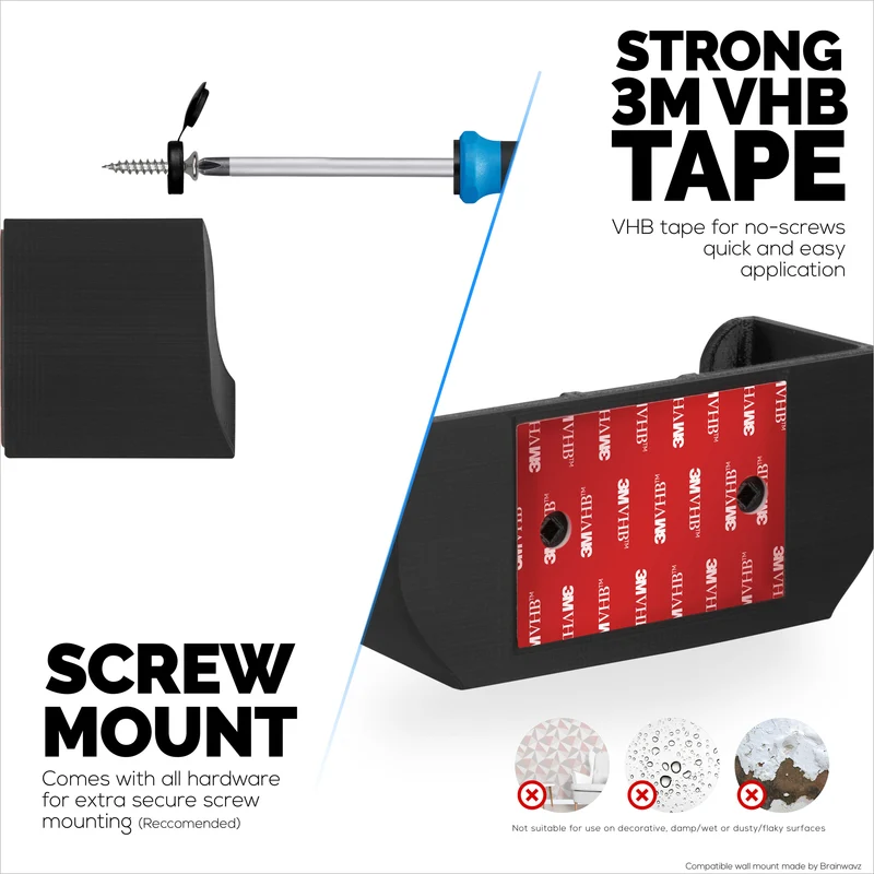 Wall Mount Compatible sa Wyze PRO (AXE5400) Mesh Router Wi-Fi 6E Tri-Band, Madaling I-install ang Holder Bracket, Bawasan ang Interference at Clutter