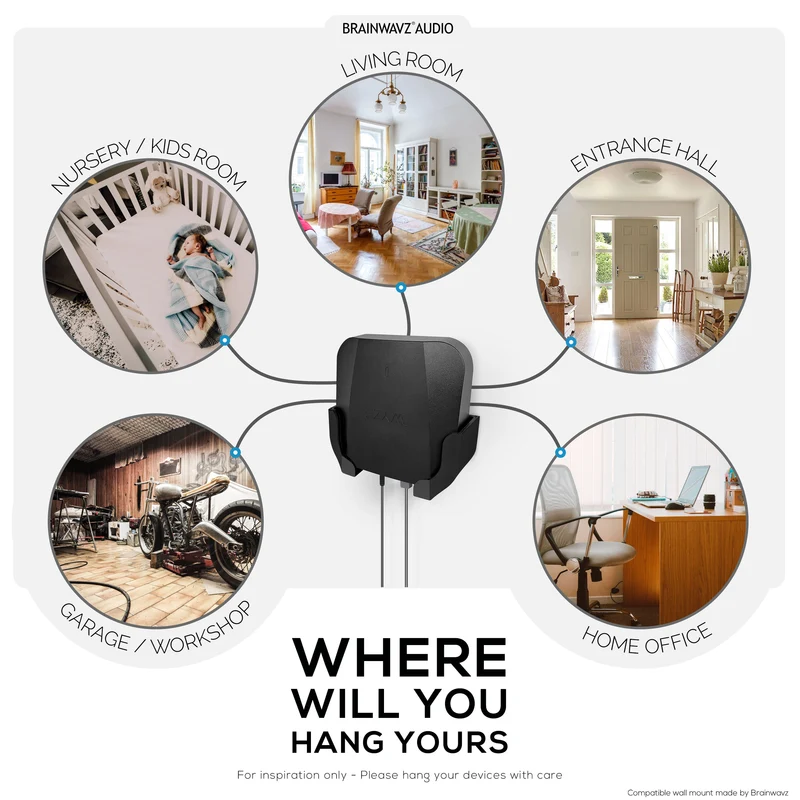 Wall Mount Compatible sa Wyze PRO (AXE5400) Mesh Router Wi-Fi 6E Tri-Band, Madaling I-install ang Holder Bracket, Bawasan ang Interference at Clutter