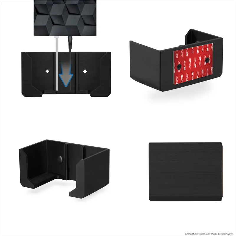 Screwless Wall Mount Para sa Netgear Nighthawk MK62 Router, Malakas na VHB Adhesive, Madaling I-install ang Holder, Bawasan ang Interference at Palakihin ang Saklaw, Dumikit at Screw-in Mounting