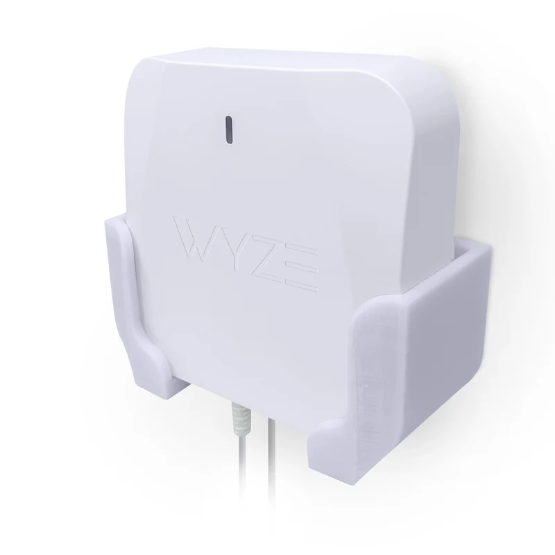 Screwless Wall Mount Para sa Wyze WiFi 6 AX3000 Mesh Router, Malakas na VHB Adhesive, Madaling I-install, Bawasan ang Interference at Palakihin ang Saklaw, Dumikit at Screw-in Mounting