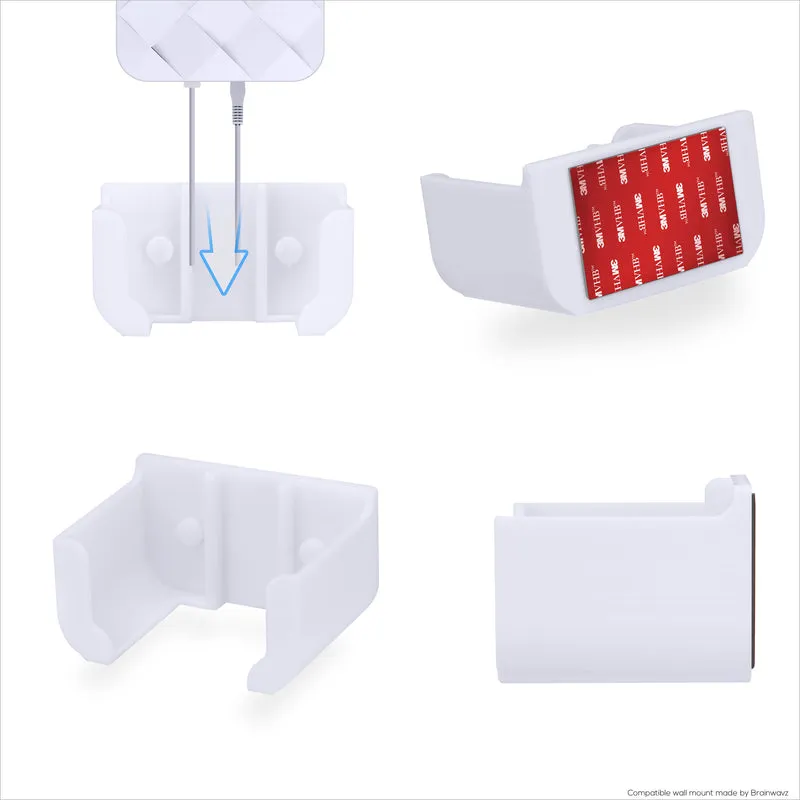 Adhesive Wall Mount Para sa Netgear Orbi RBK13 Router, Malakas na VHB Adhesive, Madaling I-install, Bawasan ang Interference at Palakihin ang Saklaw, Dumikit at Screw-in Mounting