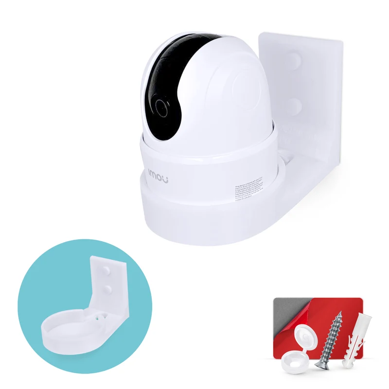 Wall Mount Compatible sa Imou 2C 2MP at 2C 4MP Pet & Baby Indoor Camera, Security Camera Holder Bracket, Bawasan ang Blind Spots at Clutter
