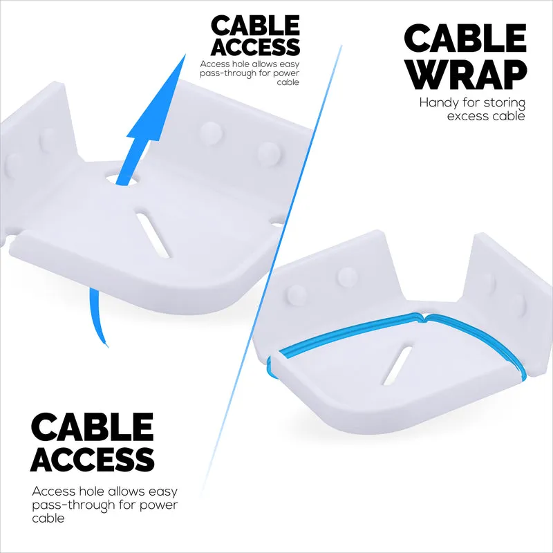 Tilted Corner Baby Monitor at Security Camera Wall Mount Holder Compatible sa Wansview, Blink, TP Link, Ring at Higit Pa (CRN04)