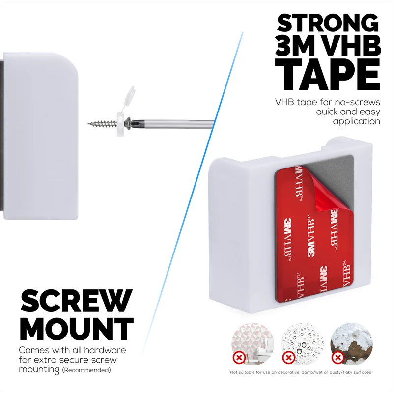 Wall Mount Para sa Wyze Cam Outdoor v2 Security Camera, Madaling I-install ang Holder Bracket, Bawasan ang Blind Spots at Clutter
