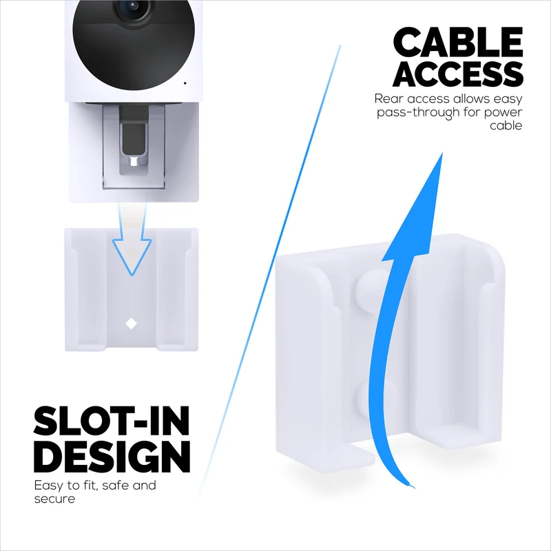 Wall Mount Para sa Wyze Cam Outdoor v2 Security Camera, Madaling I-install ang Holder Bracket, Bawasan ang Blind Spots at Clutter