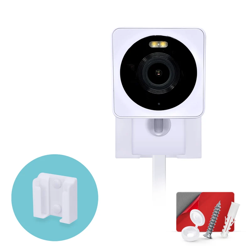 Wall Mount para sa WYZE Cam OG Indoor/Outdoor 1080p Wi-Fi Camera, Security Camera Holder Bracket, Bawasan ang Blind Spots at Clutter