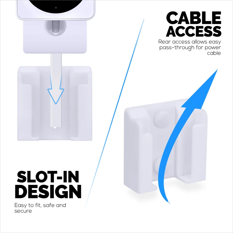 Montaggio a parete per telecamera Wi-Fi 1080p per interni/esterni WYZE Cam OG, staffa per supporto telecamera di sicurezza, riduzione di punti ciechi e disordine